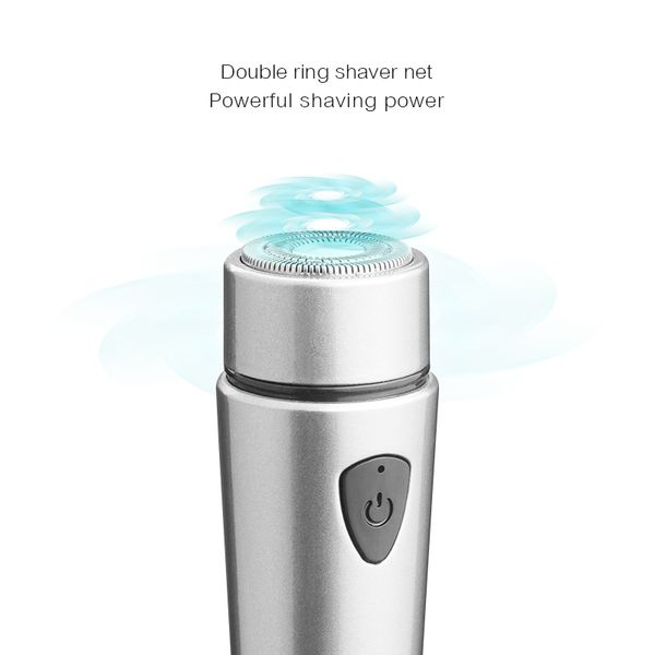 

men electric shaver usb charging rechargeable razor 1 blades mini body portable beard trimmer cutting machine for sideburns 43k
