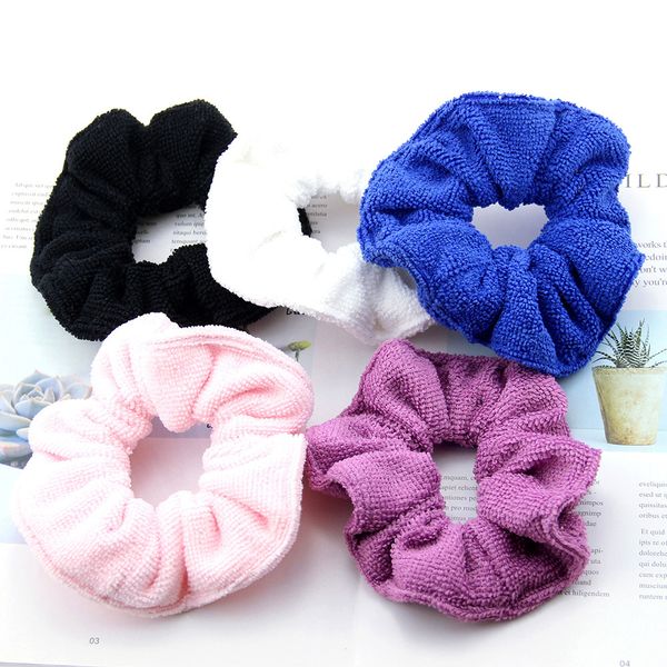

preppy style girls fiber hair bands large intestine hair ropes elastic ponytail holder scrunchies headband hair flowers headdress h26upzj, Slivery;white