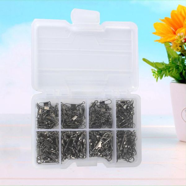 

fishing hooks 140 pcs swivel rolling bearing connector swivels clip