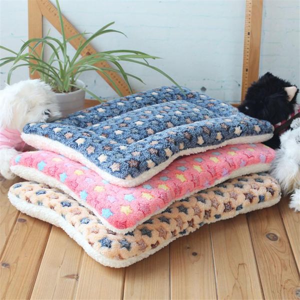 

colourful soft cat dog pet mat soft pet cushion warm thick plush bed dog sofa mats