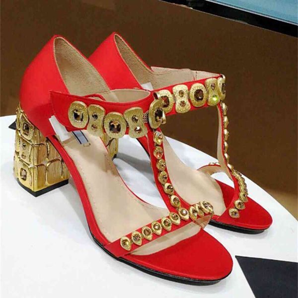 

80% off outlet store summer new silk open toe bag heel round head fashion rhinestone high heeled high heeled thick heeled sandals for, Black