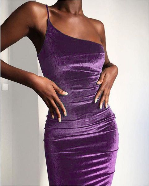 

casual dresses purple dress women summer one shoulder mini party bodycon club birthday outfits clothes vestido de mujer robe femme, Black;gray