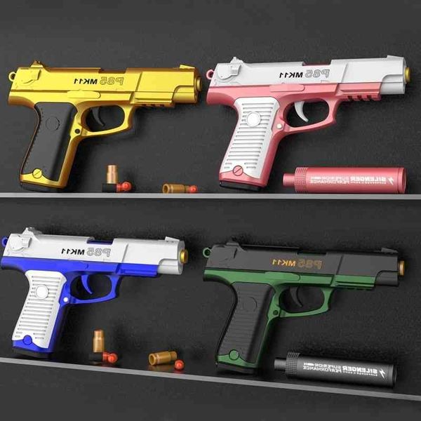 

0165new glock shell throwing gunner can fire simulated mk11 soft bullet pistol boys' toy gun
