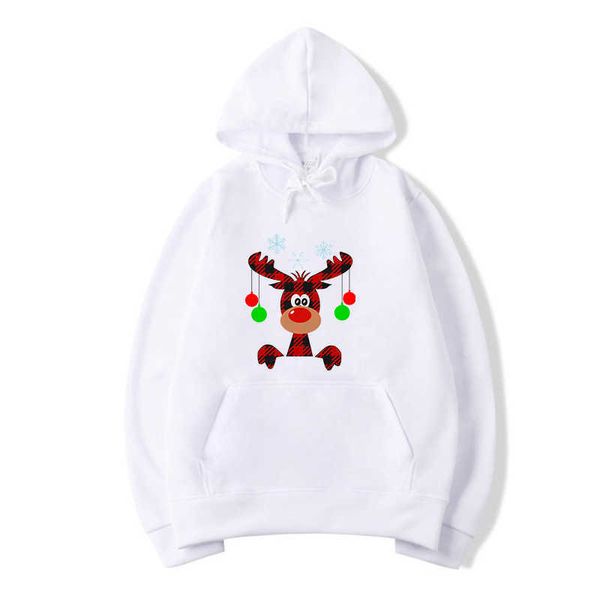 

men's and women's christmas hat sweatshirt, br clothing, fashion, simple elegant, casual, autumn winter 2021 series, Black