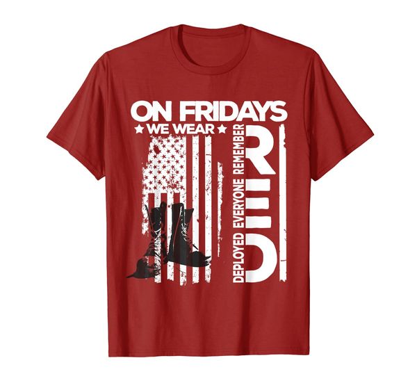

red friday military remember everyone deployed shirt, White;black