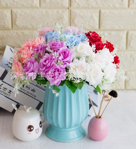 

artificial mig rose upscale feel artificial silk flower living room floor wedding decoration flower