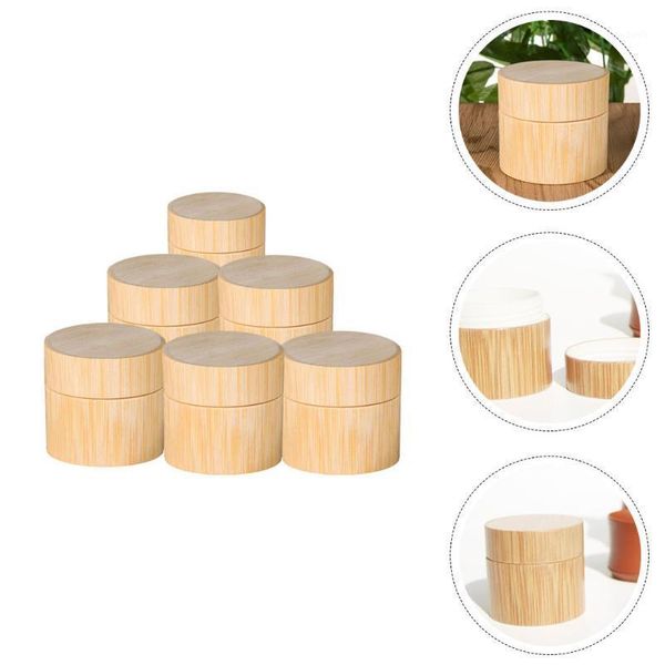 

storage bottles & jars 6pcs facial cream travelling lotion cosmetic holders