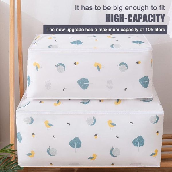 

clothing & wardrobe storage waterproof quilt clothes organizer dustproof closet bag luggage bolsa almacenamiento ropa
