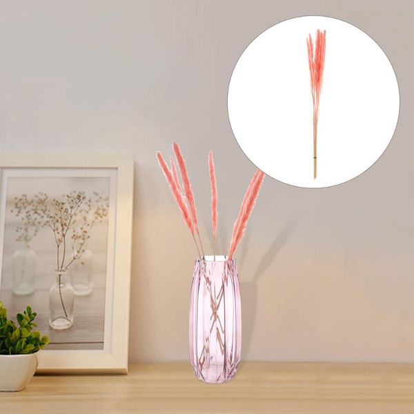 

6pcs natural pampas grass dried reed plumes wedding decorative flower bunch