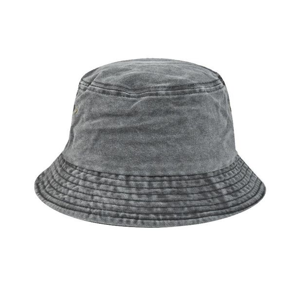 

wide brim hats 2021 foldable fisherman hat washed denim bucket fashion bob caps hip hop gorros men women panama, Blue;gray