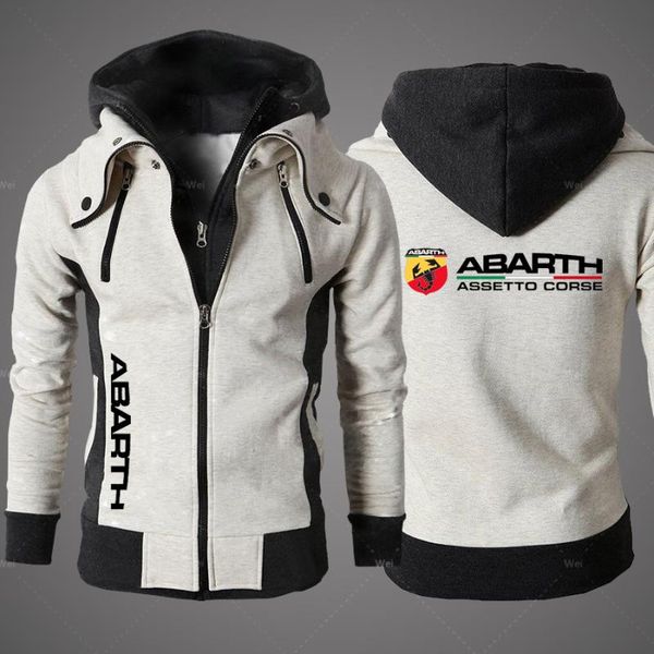 

men's hoodies & sweatshirts 2021 abarth clothing outdoor casual male jackets fleece warm hooded harajuku outwear, Black