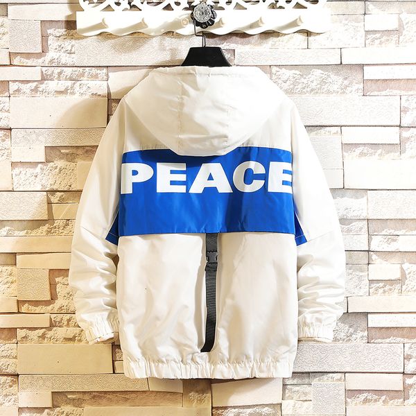 

new 2021 male autumn sportwear with hood outdoor bomber jacket to streetwear ribbons man's pockets outwear 7ty8, Black;brown