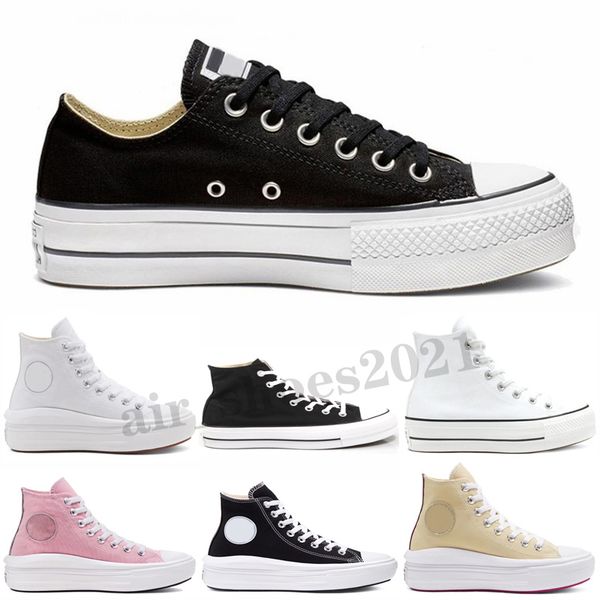 

classic canvas men womens shoes big eyes sneaker platform shoe triple black white high low mens women sport stars sneakers, White;red