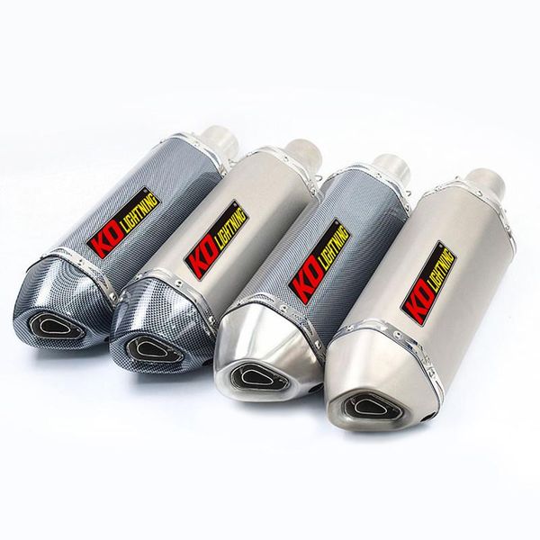 

motorcycle exhaust system 51mm universal vent pipe with stainless steel 470mm modified for atv street bike