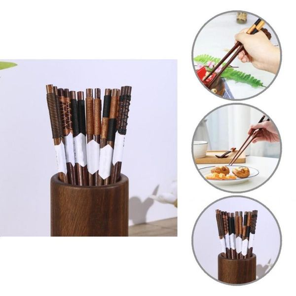 

chopsticks portable 6 pair good buffet serving practical noodles eco-friendly for restaurant