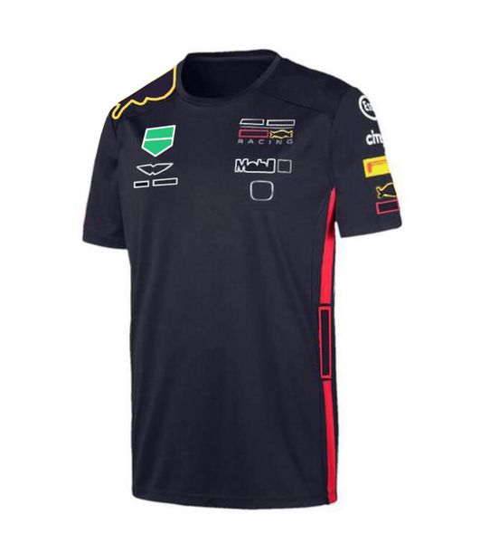 Uniforme da equipe de corrida F1 temporada camisa POLO de manga curta ventilador de carro jaqueta de secagem rápida macacão para entusiastas da cultura do carro pode ser personalizado