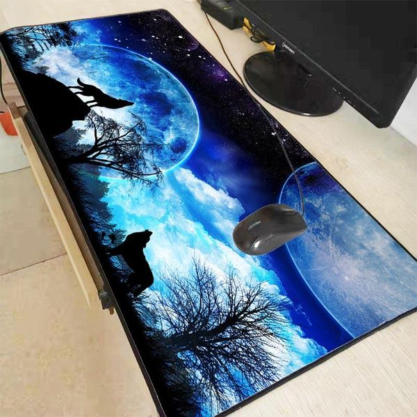 

mouse pads & wrist rests xgz wolf large size gamer pad animation keyboard player lapgaming pc xxl mousepad desk mat rubber mats