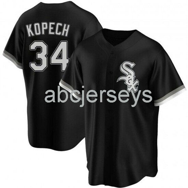 

stitched custom michael kopech black ver1 baseball jersey xs-6xl