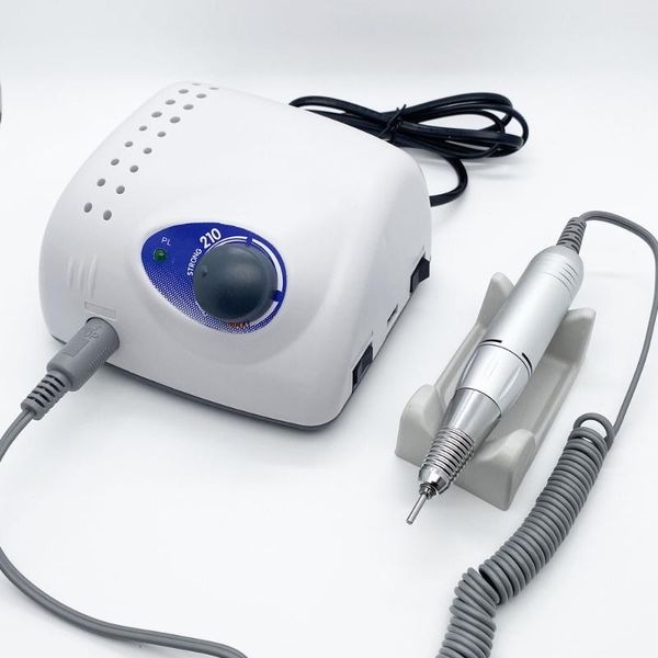 

nail drill & accessories strong 210 35000rpm 65w manicure machine pedicure kit electric nails art tool handpiece file equipment