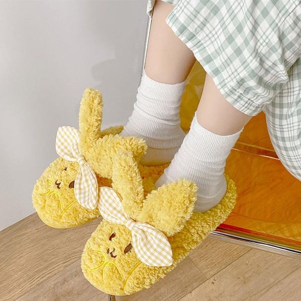 

slippers women winter warm 3d coral animal plush shoes man home floor indoor non-slip fluffy slip on, Black