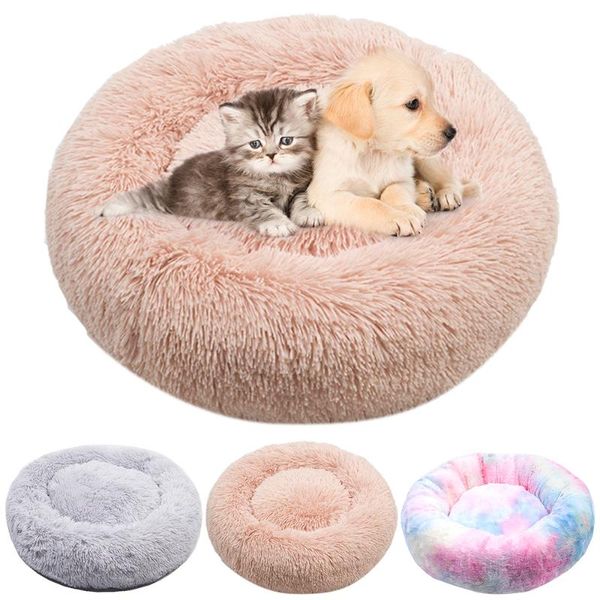 

dog houses & kennels accessories winter warm small medium cat sofa mats puppy kennel kitten sleeping bed soft long plush pet nest mat