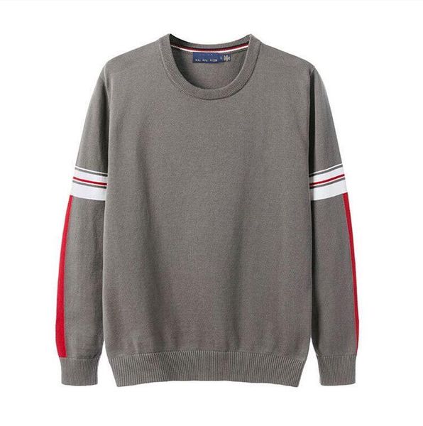 

brand fashion men sweater long sleeve casual pullover color matching male autumn o-neck knitted sweaters outwear -3xl, White;black