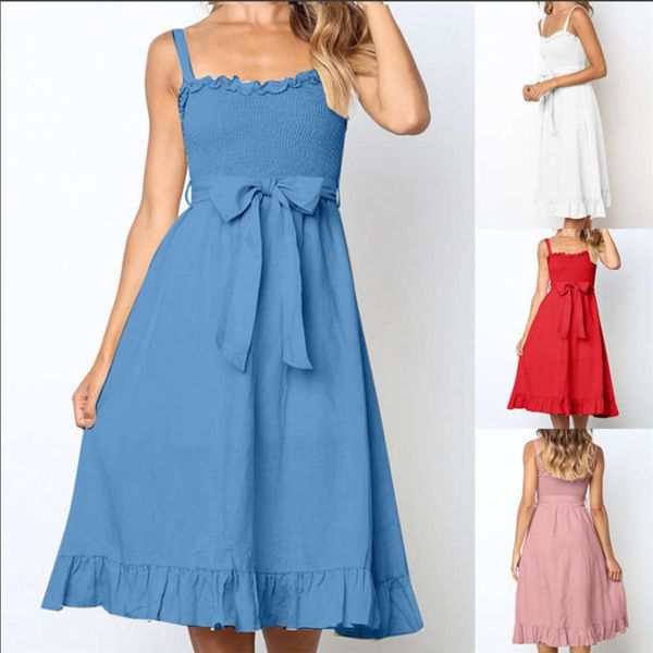 

dress with chest strap and waist bow, Gray