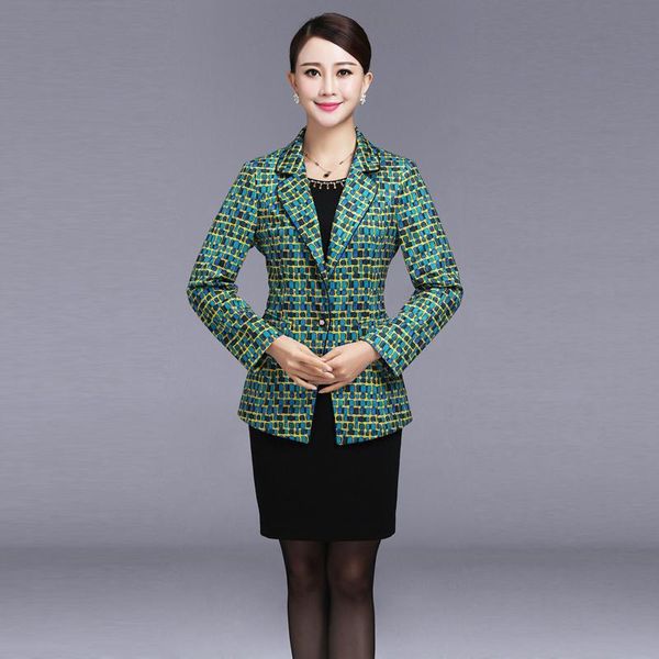 

women's suits & blazers 2 pieces 2021 autumn high qulaity middle aged women mother dress office dresses wear, White;black