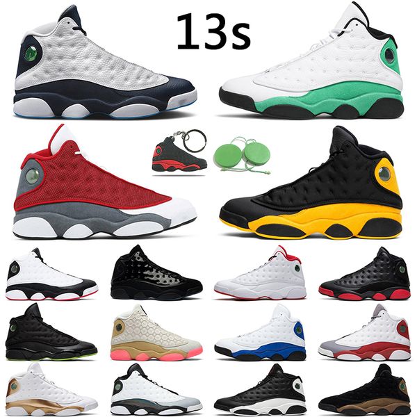 

13s melo basketball shoes mens university gold singles day hyper royal red flint black cat mens trainer