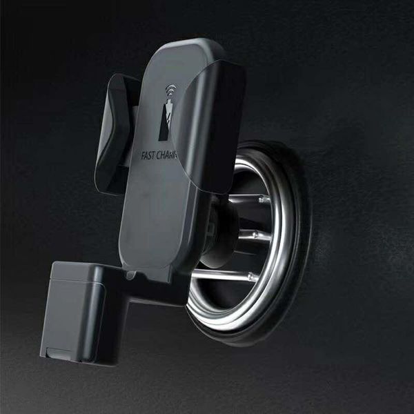 

cell phone mounts & holders universal qi standard 3in1 wireless charger mechanical clamping watch charging for smart car holder