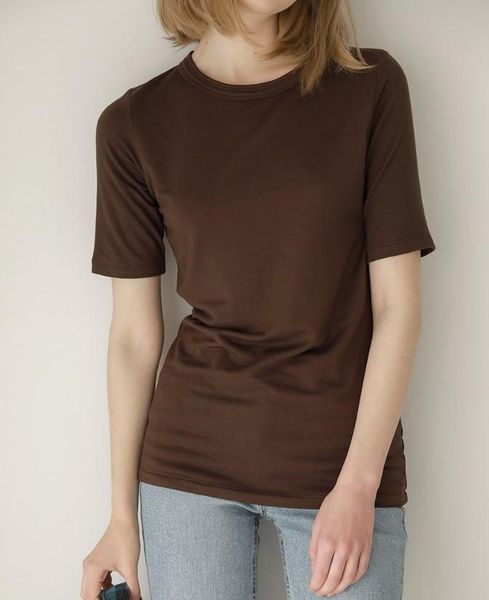 

summer 2021 short t shirt women sleeve garment red, White