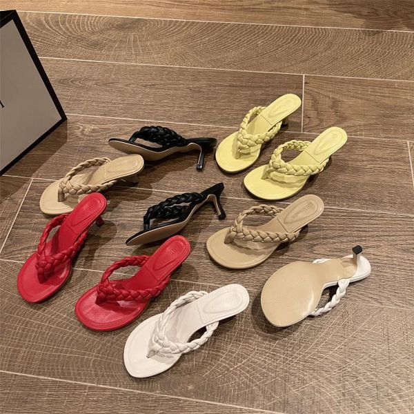 

slippers female shoes women summer slides heeled mules fashion low black sandals rubber flip flops 2021 high luxury beige hawaii