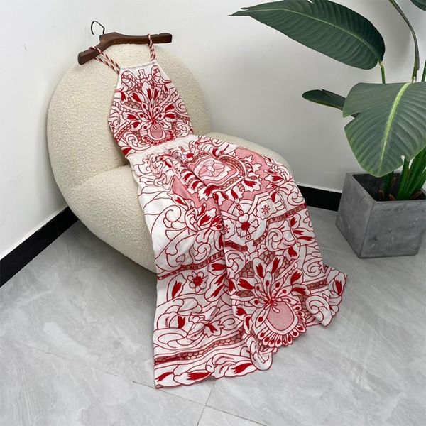 

casual dresses women ankle length summer fashion original 100% cotton floral embroidery back self-tie hollow out 2021, Black;gray