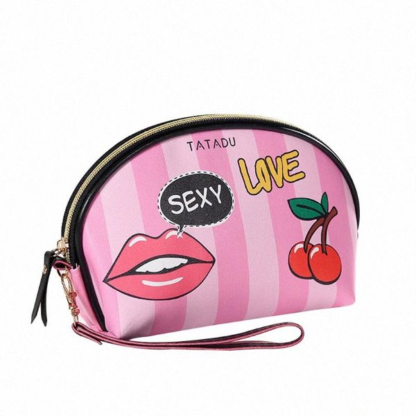 

women girls makeup bag large capacity portable fashion letter print cosmetic pouch organizer storage bags w4l7#