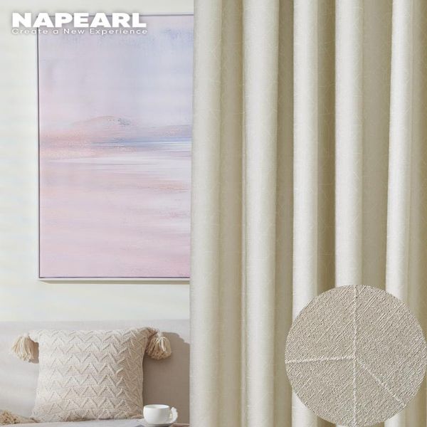 

curtain & drapes white jacquard geometric for bedroom living kitchen window luxury modern double-sided blackout curtains custom