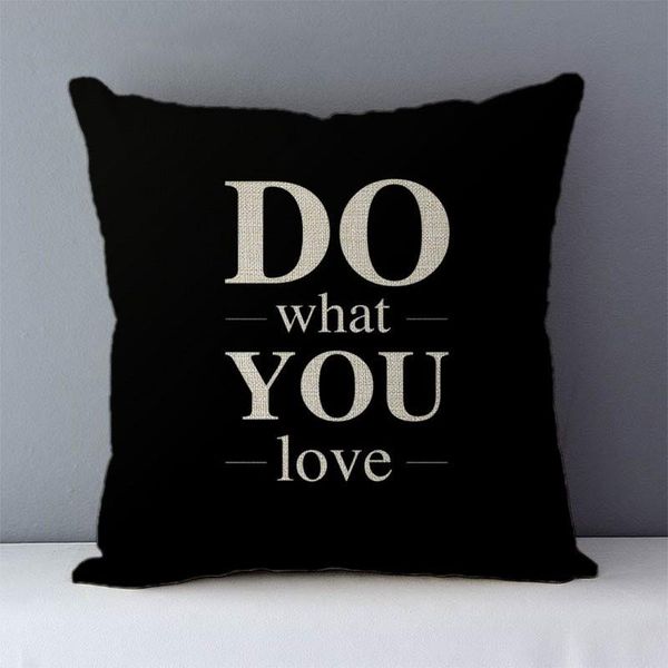 

pillow case quality home decorative cushion cover 45x45cm cozy couch covers pillowcase do what you love printed creative phrase qxd5