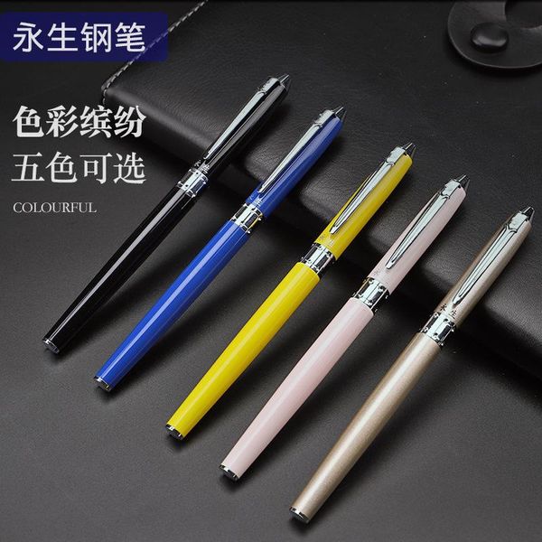 

fountain pens 1pcs 9108 student pen metal spray holder 0.38 special fine tip