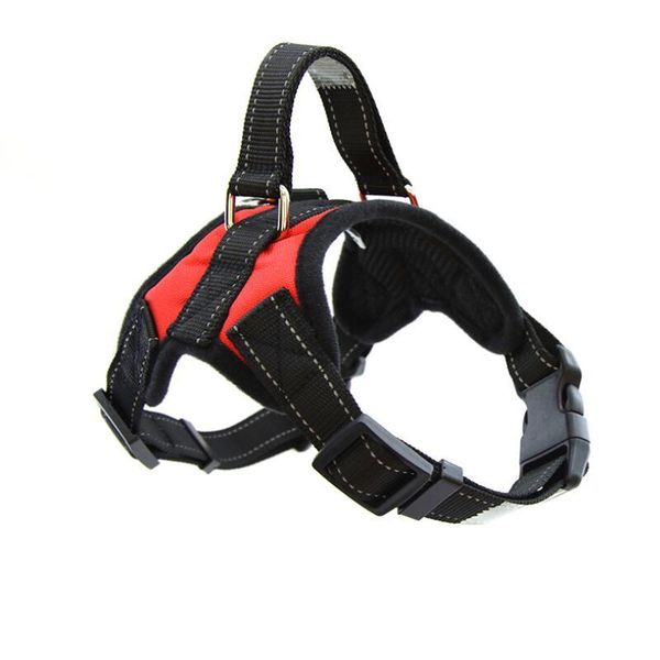 

dog collars & leashes pet harness adjustable breathable puppy cat mesh vest collar chest strap leash outdoor walking products
