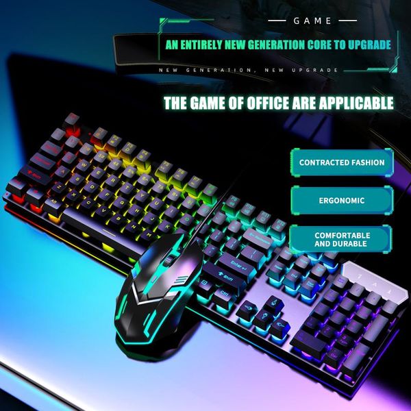 

keyboard mouse combos wired usb and set rgb backlit waterproof keycap ergonomic gaming for pc gamer