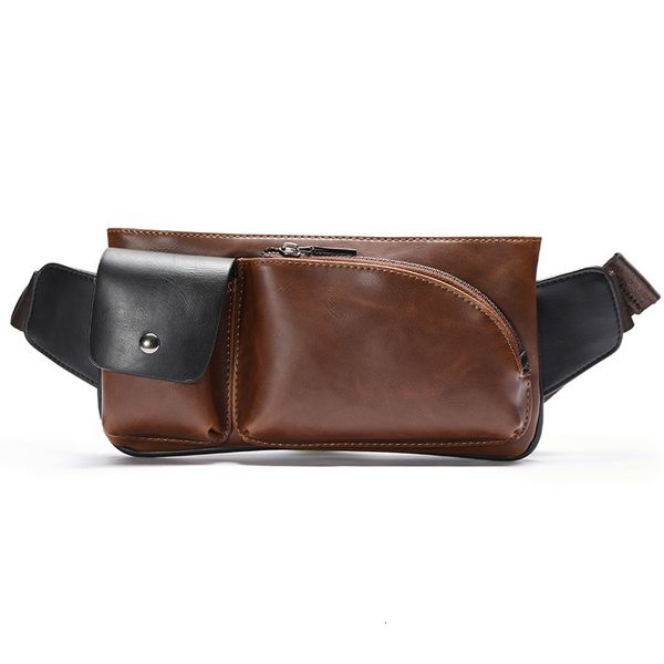 

pockets single shoulder bag men's chest messenger sports casual korean design