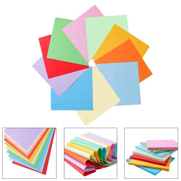 

gift wrap 100pcs mixed ten-color handmade origami paper for children kids home kindergarten