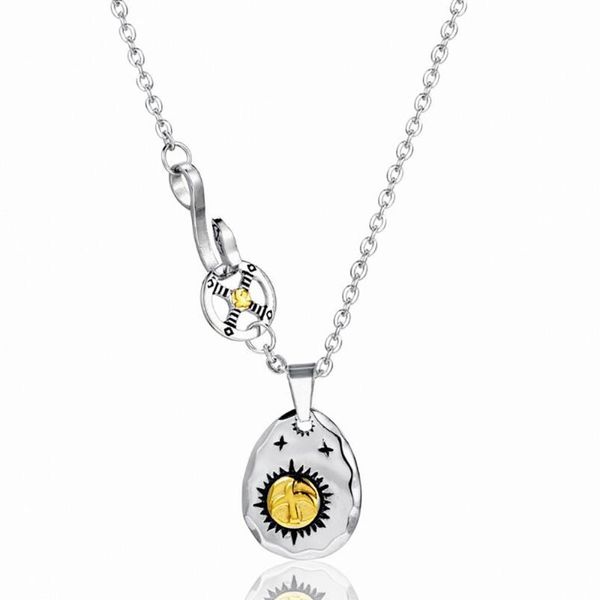 

chains stainless steel japanese gold eagle chain pendant necklace jewelry punk rock gift for him, Silver