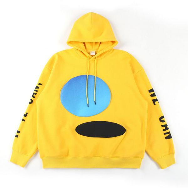 

travis scott autumn winter fashion kanye same men's and women's loose hooded veet sweater, Black