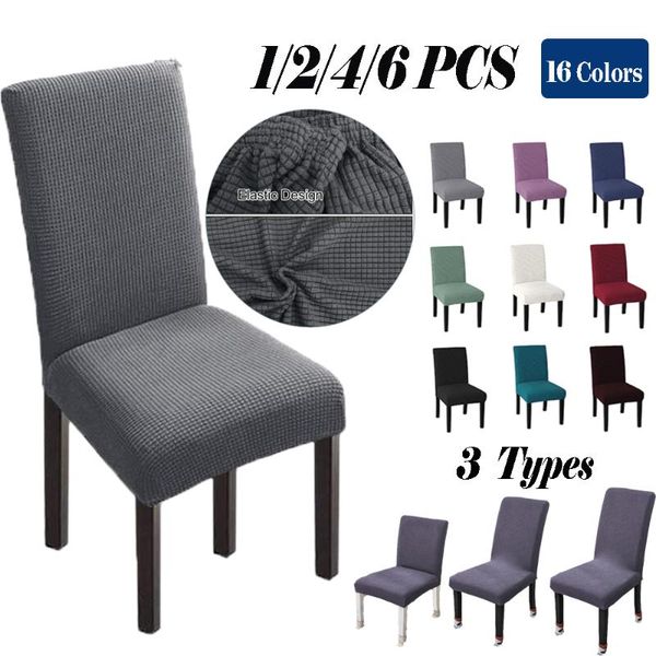 

chair covers jaquard spandex stretch dining wedding elastic slipcover waterproof washable protector