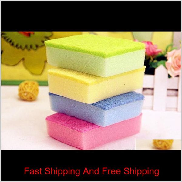 

novelty households cleaning tools colorful cleaning brush for dish pan 10 pcs/lot pot kitchen magic sponge br qylnfe pets2010