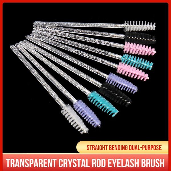 

makeup brushes 50pcs est disposable eyelash nylon eyelashes eyebrow brush mascara wands eye lashes extension tool