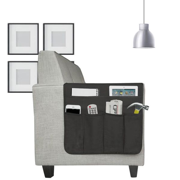 

storage bags 5pcs/lot sofa chair armrest bag remote control phone box magazine sundries caddy organizer