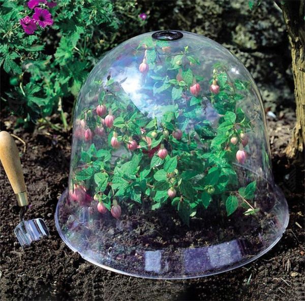 Toptan Bahçe Malzemeleri Koruyucu Giysi Kullanımlık Plastik Bitki Çan Kapak Bitkileri Koruyucu Sezon Deklandırma Için Yere Sabitleme Kazıkları