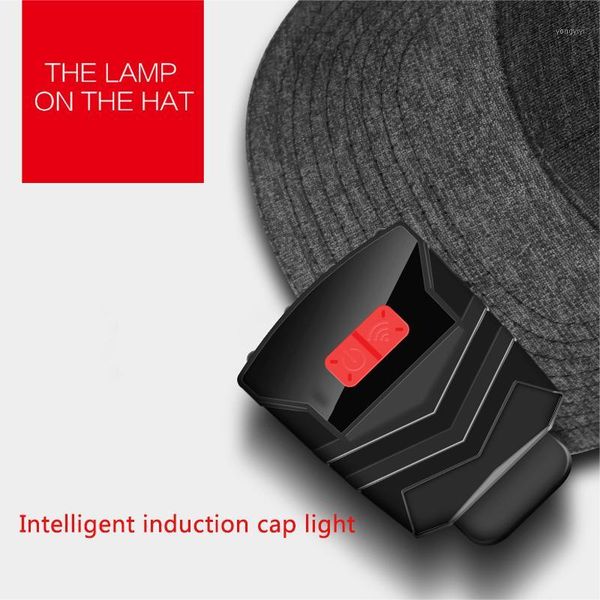 

headlamps mini induction charging headlight glare night fishing light bright led cap lamp head-mounted visor clip clip1