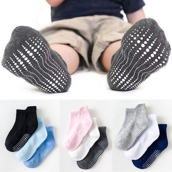 

socks 6pairs baby anti slip soft kids girl boy candy color spring autumn children toddler short with rubber soles, Pink;yellow